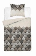 Pościel satynowa 140x200 Orientalna mozaika beżowa 5226 B Home Satin 41