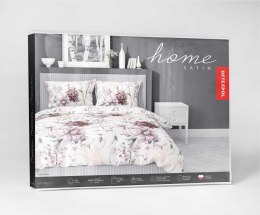 Pościel satynowa 140x200 Pudrowa różowa na jasnym tle 5222 B Home Satin 41