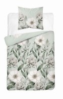 Pościel satynowa 140x200 Romantyczna Magnolia zielona 5220 B Home Satin 41 Pościel satynowa 140x200 Romantyczna Magnolia zielona 5220 B Home Satin 41