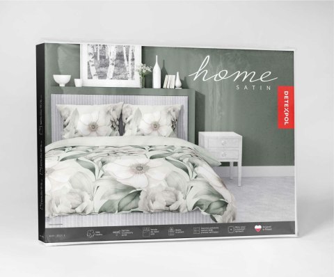 Pościel satynowa 140x200 Romantyczna Magnolia zielona 5220 B Home Satin 41 Pościel satynowa 140x200 Romantyczna Magnolia zielona 5220 B Home Satin 41