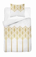 Pościel satynowa 140x200 Złota geometria na białym tłe 5225 B Home Satin 41 Pościel satynowa 140x200 Złota geometria na białym tłe 5225 B Home Satin 41