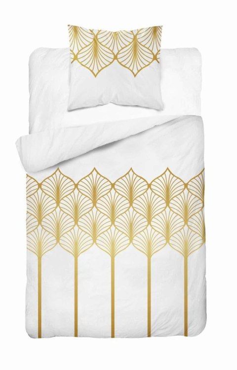 Pościel satynowa 140x200 Złota geometria na białym tłe 5225 B Home Satin 41 Pościel satynowa 140x200 Złota geometria na białym tłe 5225 B Home Satin 41