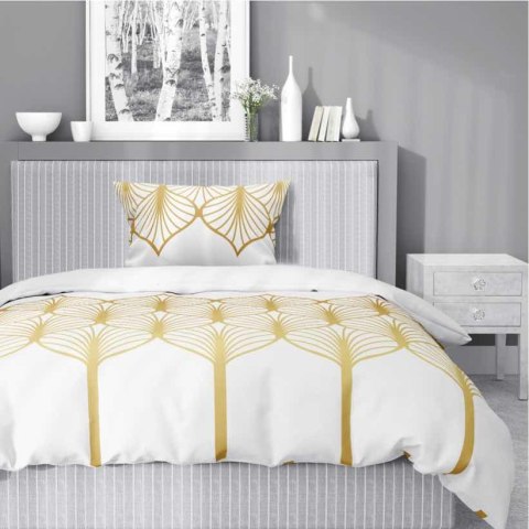 Pościel satynowa 140x200 Złota geometria na białym tłe 5225 B Home Satin 41 Pościel satynowa 140x200 Złota geometria na białym tłe 5225 B Home Satin 41