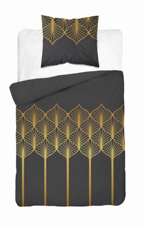 Pościel satynowa 140x200 czarna złota geometryczny motyw 5225 A Home Satin 41 Pościel satynowa 140x200 czarna złota geometryczny motyw 5225 A Home Satin 41