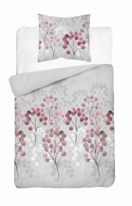 Pościel satynowa 140x200 gałązki w odcieniach różu 5223 B Home Satin 41