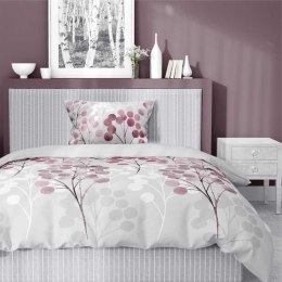 Pościel satynowa 140x200 gałązki w odcieniach różu 5223 B Home Satin 41