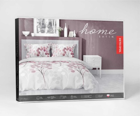 Pościel satynowa 140x200 gałązki w odcieniach różu 5223 B Home Satin 41 Pościel satynowa 140x200 gałązki w odcieniach różu 5223 B Home Satin 41