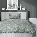 Pościel satynowa 140x200 szałwiowa liście drobne 5217 A Home Satin 41 Pościel satynowa 140x200 szałwiowa liście drobne 5217 A Home Satin 41