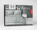 Pościel satynowa 140x200 szałwiowa liście drobne 5217 A Home Satin 41 Pościel satynowa 140x200 szałwiowa liście drobne 5217 A Home Satin 41