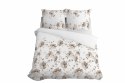 Pościel satynowa 160x200 Beżowa brązowa kwiaty 5325 B Home Satin 41 Pościel satynowa 160x200 Beżowa brązowa kwiaty 5325 B Home Satin 41