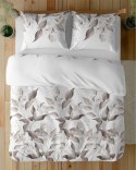 Pościel satynowa 160x200 Beżowa brązowa liście 5326 B Home Satin 41