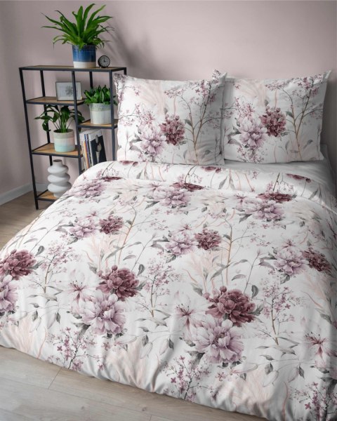 Pościel satynowa 160x200 Pudrowa różowa na jasnym tle 5222 B Home Satin 41 Pościel satynowa 160x200 Pudrowa różowa na jasnym tle 5222 B Home Satin 41