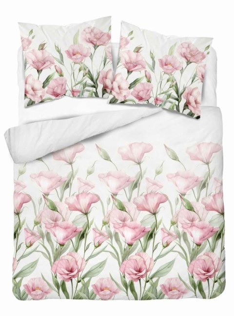 Pościel satynowa 160x200 Różowe kwiaty na białym tle 5328 A Home Satin 41 Pościel satynowa 160x200 Różowe kwiaty na białym tle 5328 A Home Satin 41
