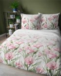 Pościel satynowa 160x200 Różowe kwiaty na białym tle 5328 A Home Satin 41 Pościel satynowa 160x200 Różowe kwiaty na białym tle 5328 A Home Satin 41
