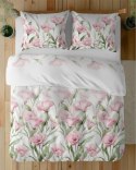Pościel satynowa 160x200 Różowe kwiaty na białym tle 5328 A Home Satin 41 Pościel satynowa 160x200 Różowe kwiaty na białym tle 5328 A Home Satin 41