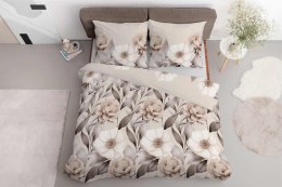 Pościel satynowa 160x200 cieniowane kwiaty w odcieniach beżu 5220 A Home Satin 41