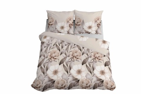 Pościel satynowa 160x200 cieniowane kwiaty w odcieniach beżu 5220 A Home Satin 41 Pościel satynowa 160x200 cieniowane kwiaty w odcieniach beżu 5220 A Home Satin 41