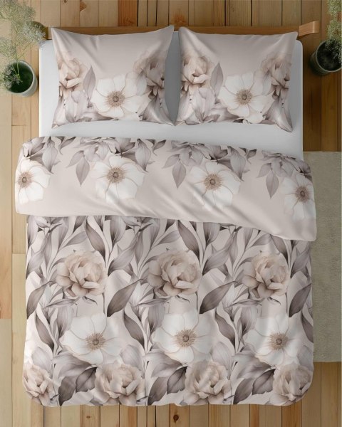 Pościel satynowa 160x200 cieniowane kwiaty w odcieniach beżu 5220 A Home Satin 41 Pościel satynowa 160x200 cieniowane kwiaty w odcieniach beżu 5220 A Home Satin 41