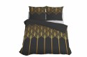 Pościel satynowa 160x200 czarna złota geometryczny motyw 5225 A Home Satin 41 Pościel satynowa 160x200 czarna złota geometryczny motyw 5225 A Home Satin 41