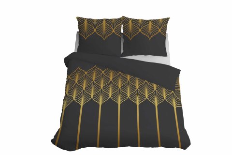 Pościel satynowa 160x200 czarna złota geometryczny motyw 5225 A Home Satin 41 Pościel satynowa 160x200 czarna złota geometryczny motyw 5225 A Home Satin 41