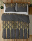 Pościel satynowa 160x200 czarna złota geometryczny motyw 5225 A Home Satin 41 Pościel satynowa 160x200 czarna złota geometryczny motyw 5225 A Home Satin 41