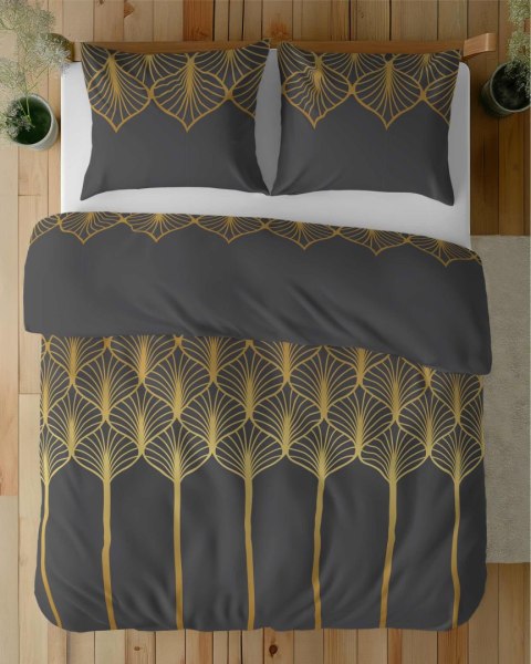 Pościel satynowa 160x200 czarna złota geometryczny motyw 5225 A Home Satin 41 Pościel satynowa 160x200 czarna złota geometryczny motyw 5225 A Home Satin 41