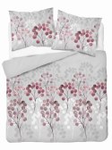Pościel satynowa 160x200 gałązki w odcieniach różu 5223 B Home Satin 41
