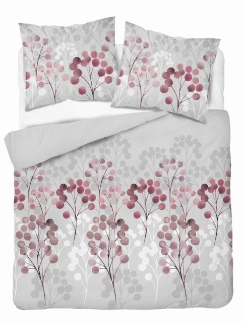 Pościel satynowa 160x200 gałązki w odcieniach różu 5223 B Home Satin 41