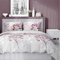 Pościel satynowa 160x200 gałązki w odcieniach różu 5223 B Home Satin 41