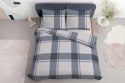 Pościel satynowa 160x200 kratka duża szara beżowa 5218 A Home Satin 41 Pościel satynowa 160x200 kratka duża szara beżowa 5218 A Home Satin 41