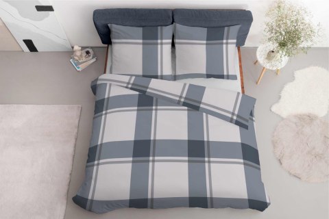 Pościel satynowa 160x200 kratka duża szara beżowa 5218 A Home Satin 41 Pościel satynowa 160x200 kratka duża szara beżowa 5218 A Home Satin 41