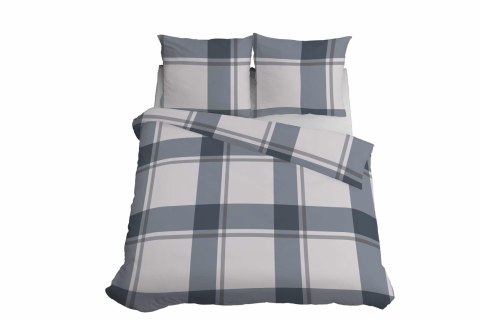 Pościel satynowa 160x200 kratka duża szara beżowa 5218 A Home Satin 41 Pościel satynowa 160x200 kratka duża szara beżowa 5218 A Home Satin 41