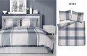 Pościel satynowa 160x200 kratka duża szara beżowa 5218 A Home Satin 41 Pościel satynowa 160x200 kratka duża szara beżowa 5218 A Home Satin 41