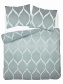 Pościel satynowa 160x200 miętowa geometryczna 5221 A Home Satin 41