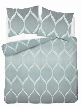 Pościel satynowa 160x200 miętowa geometryczna 5221 A Home Satin 41