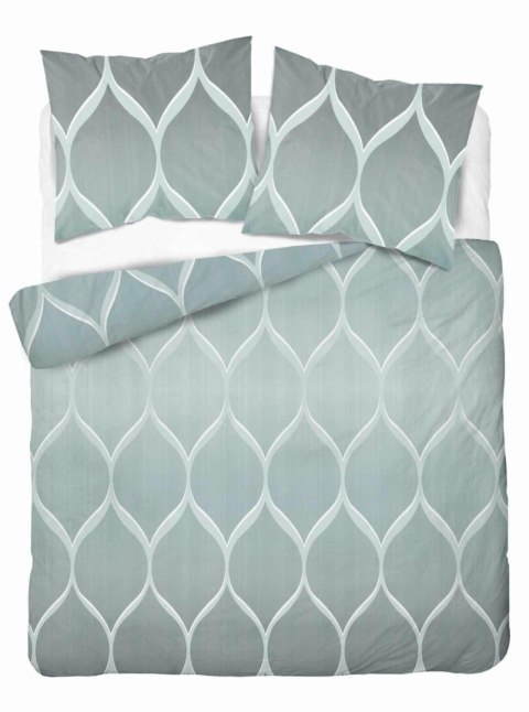 Pościel satynowa 160x200 miętowa geometryczna 5221 A Home Satin 41