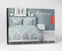 Pościel satynowa 160x200 miętowa geometryczna 5221 A Home Satin 41