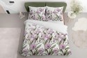 Pościel satynowa 220x200 Fioletowe kwiaty na białym tle 5328 B Home Satin 41 Pościel satynowa 220x200 Fioletowe kwiaty na białym tle 5328 B Home Satin 41