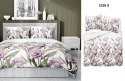 Pościel satynowa 220x200 Fioletowe kwiaty na białym tle 5328 B Home Satin 41 Pościel satynowa 220x200 Fioletowe kwiaty na białym tle 5328 B Home Satin 41