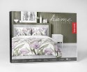 Pościel satynowa 220x200 Fioletowe kwiaty na białym tle 5328 B Home Satin 41 Pościel satynowa 220x200 Fioletowe kwiaty na białym tle 5328 B Home Satin 41