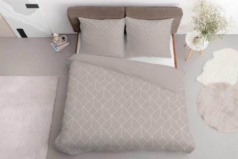 Pościel satynowa 220x200 Geometryczny ciepły beż 5327 B Home Satin 41 Pościel satynowa 220x200 Geometryczny ciepły beż 5327 B Home Satin 41