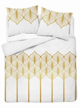 Pościel satynowa 220x200 Złota geometria na białym tłe 5225 B Home Satin 41