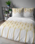 Pościel satynowa 220x200 Złota geometria na białym tłe 5225 B Home Satin 41 Pościel satynowa 220x200 Złota geometria na białym tłe 5225 B Home Satin 41