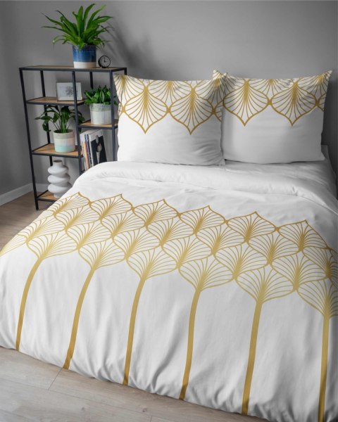 Pościel satynowa 220x200 Złota geometria na białym tłe 5225 B Home Satin 41 Pościel satynowa 220x200 Złota geometria na białym tłe 5225 B Home Satin 41