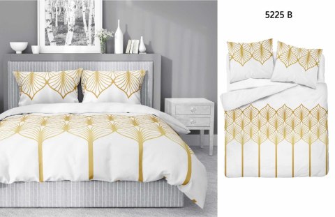 Pościel satynowa 220x200 Złota geometria na białym tłe 5225 B Home Satin 41 Pościel satynowa 220x200 Złota geometria na białym tłe 5225 B Home Satin 41