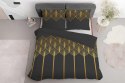 Pościel satynowa 220x200 czarna złota geometryczny motyw 5225 A Home Satin 41 Pościel satynowa 220x200 czarna złota geometryczny motyw 5225 A Home Satin 41