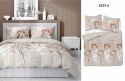 Pościel satynowa 220x200 gałązki z okrągłymi liśćmi beż 5223 A Home Satin 41 Pościel satynowa 220x200 gałązki z okrągłymi liśćmi beż 5223 A Home Satin 41