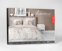 Pościel satynowa 220x200 gałązki z okrągłymi liśćmi beż 5223 A Home Satin 41 Pościel satynowa 220x200 gałązki z okrągłymi liśćmi beż 5223 A Home Satin 41