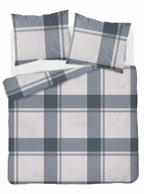 Pościel satynowa 220x200 kratka duża szara beżowa 5218 A Home Satin 41 Pościel satynowa 220x200 kratka duża szara beżowa 5218 A Home Satin 41