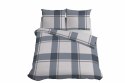 Pościel satynowa 220x200 kratka duża szara beżowa 5218 A Home Satin 41 Pościel satynowa 220x200 kratka duża szara beżowa 5218 A Home Satin 41